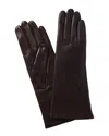 Portolano Cashmere-lined Leather Gloves In Brown
