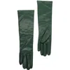 Portolano Cashmere Lined Leather Gloves In Green