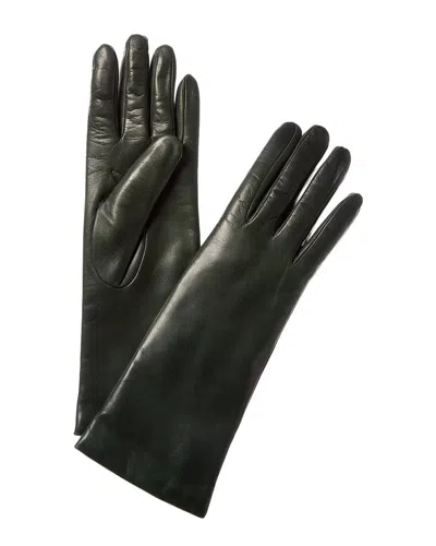 Portolano Cashmere-lined Leather Gloves In Black