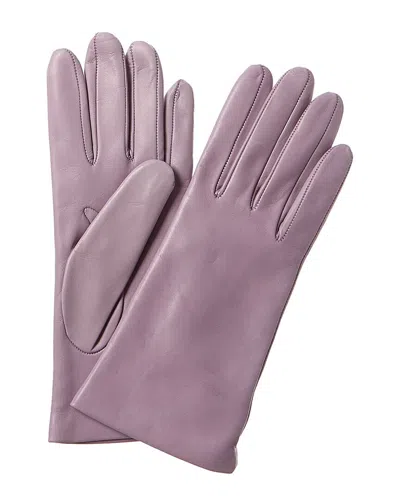Portolano Cashmere-lined Leather Gloves In Green