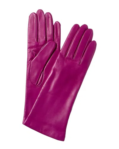 Portolano Cashmere-lined Leather Gloves In Pink