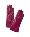 Portolano Cashmere-lined Leather Gloves In Pink