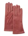 Portolano Cashmere-lined Napa Leather Gloves In Rosey Rain