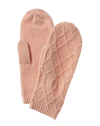 Portolano Cashmere Mittens In Pink