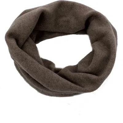 Portolano Cashmere Neck Warmer In Brown