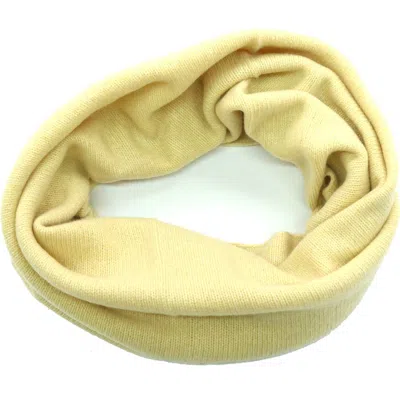 Portolano Cashmere Neck Warmer In Yellow