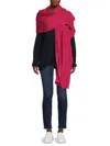 Portolano Cashmere Pashmina In Cranberry