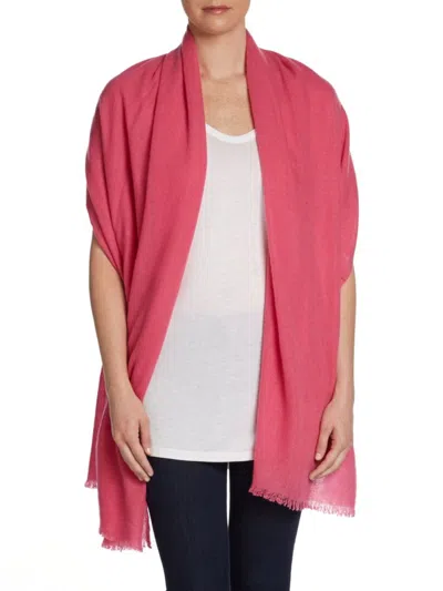 Portolano Cashmere Pashmina In Hot Pink