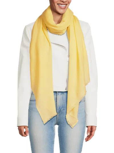 Portolano Cashmere Pashmina In Pale Yellow