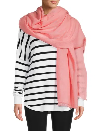 Portolano Cashmere Pashmina In Peach Pink