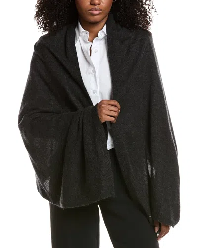 Portolano Cashmere Poncho In Gray