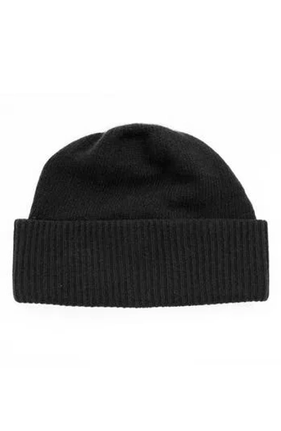 Portolano Cashmere Rib Hat In Black