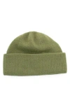 Portolano Cashmere Rib Hat In Green