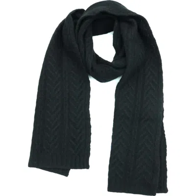 Portolano Cashmere Scarf In Black