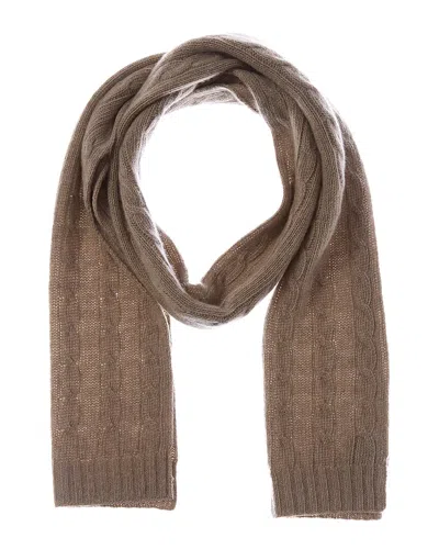 Portolano Cashmere Scarf In Brown