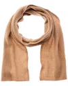 Portolano Cashmere Scarf In Brown