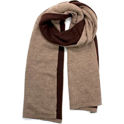 Portolano Cashmere Scarf Colorblock In Multi