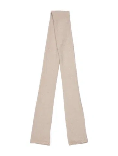 Pre-owned Portolano Cashmere Scarf In Neutral