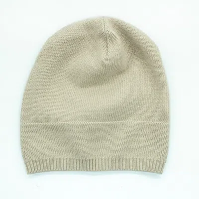 Portolano Cashmere Slouchy Hat In Beige