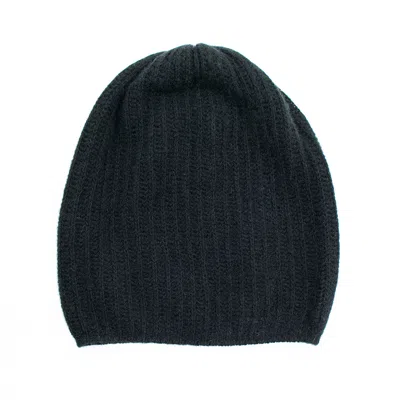 Portolano Cashmere Slouchy Hat In Blue