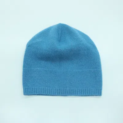 Portolano Cashmere Slouchy Hat In Blue