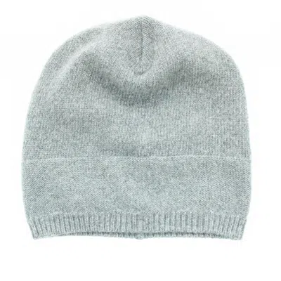 Portolano Cashmere Slouchy Hat In Gray