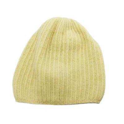 Portolano Cashmere Slouchy Hat In Yellow