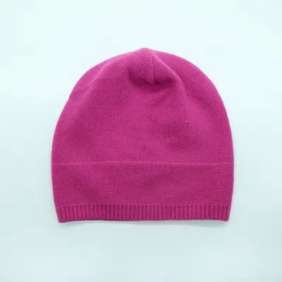 Portolano Cashmere Slouchy Hat In Pink