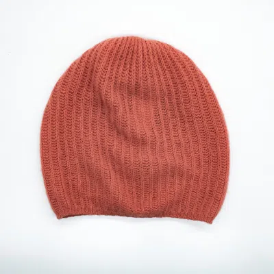 Portolano Cashmere Slouchy Hat In Red