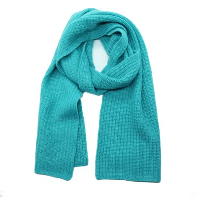 Portolano Cashmere Stitched Scarf In Blue