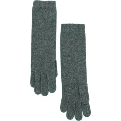 Portolano Cashmere Tech Gloves In Green