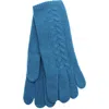 Portolano Cashmere Tech Gloves In Blue