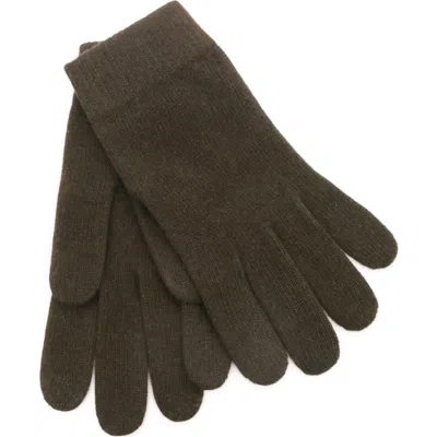 Portolano Cashmere Tech Gloves In Green