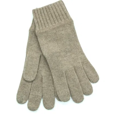 Portolano Cashmere Tech Gloves In Gray