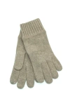 Portolano Cashmere Tech Gloves In Brown