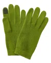 Portolano Cashmere Tech Gloves In Green