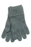 Portolano Cashmere Tech Gloves In Medium Grey