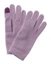 Portolano Cashmere Tech Gloves In Purple