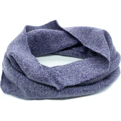 Portolano Cashmere Tweed Infinity Scarf In Blue