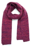 Portolano Cashmere Tweed Scarf In Black