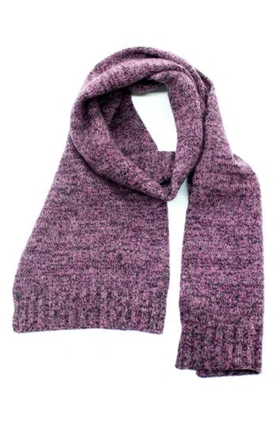 Portolano Cashmere Tweed Scarf In Purple