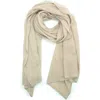 Portolano Cashmere Wide Wrap In Beige