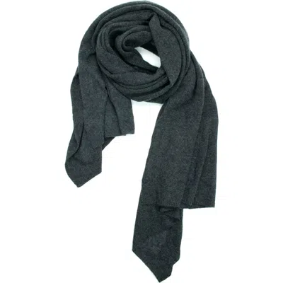 Portolano Cashmere Wide Wrap In Gray