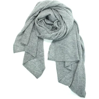 Portolano Cashmere Wide Wrap In Gray