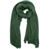Portolano Cashmere Wide Wrap In Green