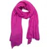 Portolano Cashmere Wide Wrap In Purple