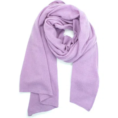 Portolano Cashmere Wide Wrap In Purple