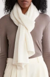 Portolano Cashmere Wrap In White