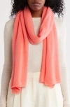 Portolano Merino Wool Blend Eyelash Fringe Wrap Scarf