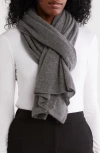 Portolano Cashmere Wrap In Gray